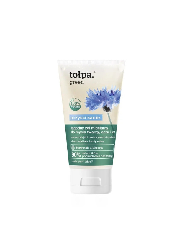 Tołpa Green Oczyszczanie. łagodny micellar gel for washing the face, eyes and lips 150 ml