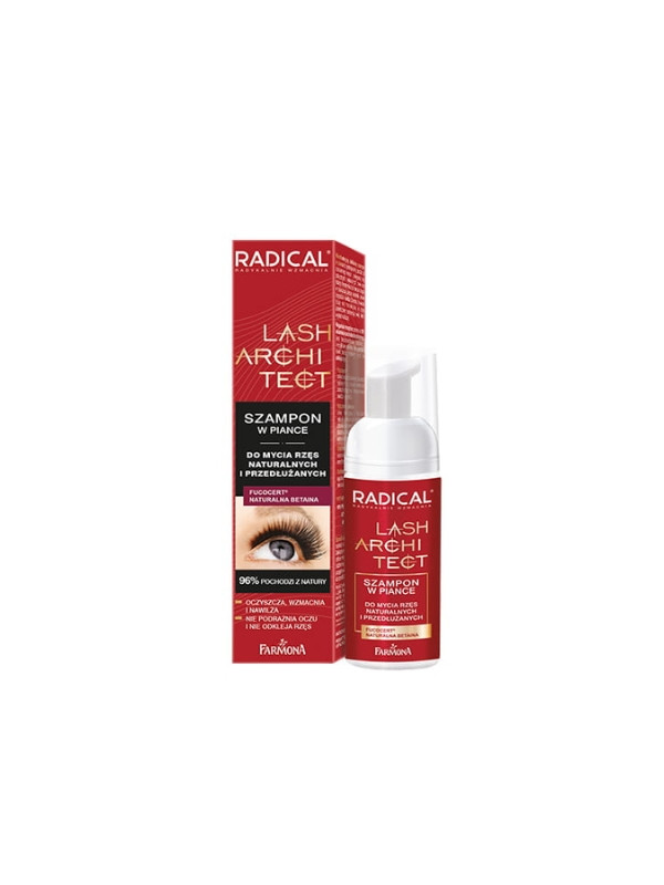 Farmona Radical Lash Architect Szampon w piance do mycia rzęs naturalnych i przedłużonych 50 ml