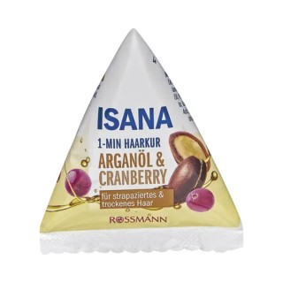 Isana 1-minute hair treatment with argan oil and cranberry 25 ml