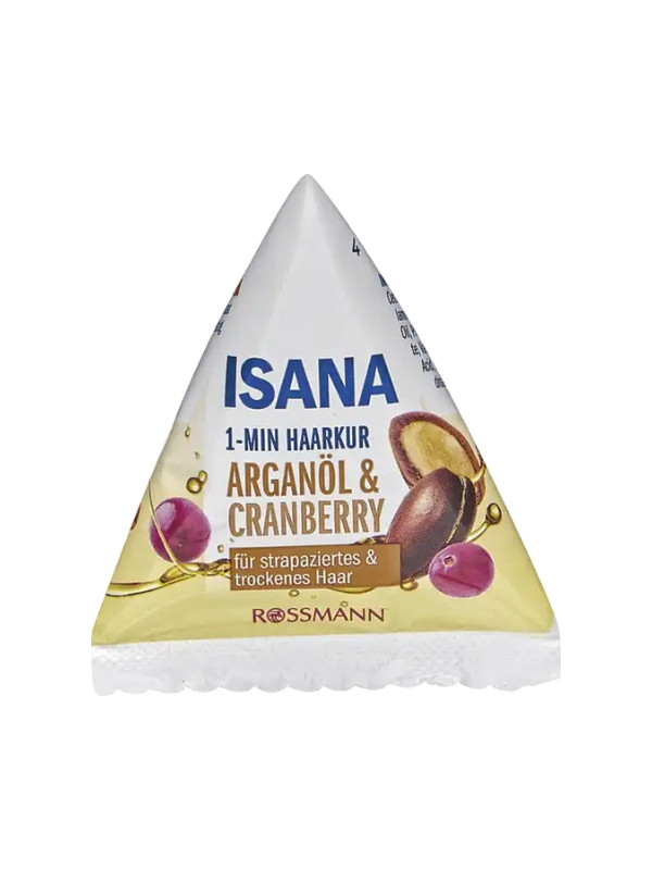 Isana 1-minute hair treatment with argan oil and cranberry 25 ml