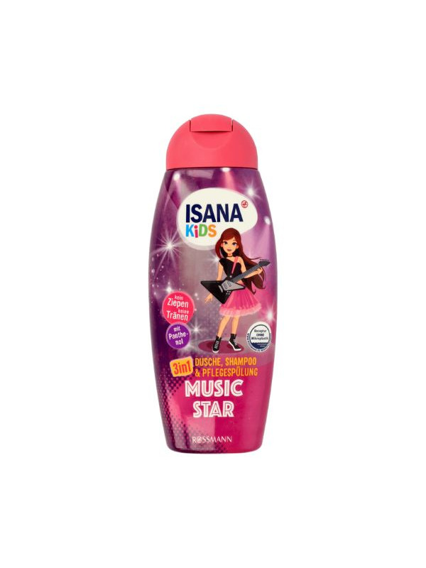 Isana Kids 3w1 Żel, Szampon i Odżywka do włosów dla dzieci Magic Star 300 ml