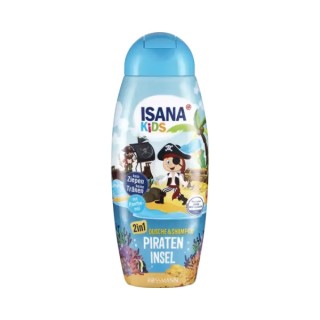 Isana Kids 2in1 Gel, Shampoo for children's hair Pirate Island 300 ml