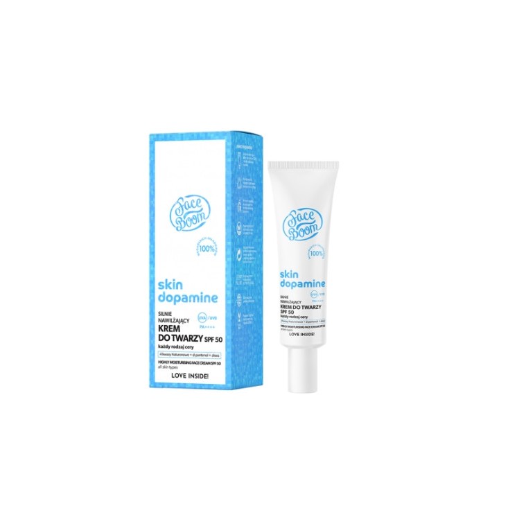 FaceBoom Skin Dopamine strongly moisturizing Face cream SPF50 40 ml