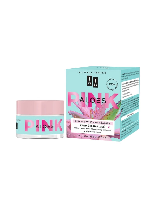 AA Aloe Pink intensively moisturizing face cream-gel for the day 50 ml