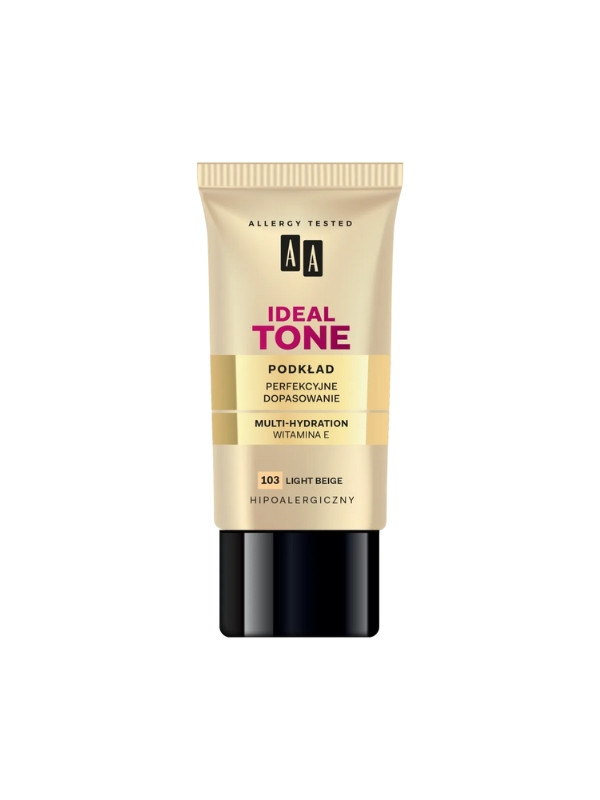 AA Make Up Ideal Tone Podkład perfekcyjne dopasowanie /103/ Light Beige 30 ml