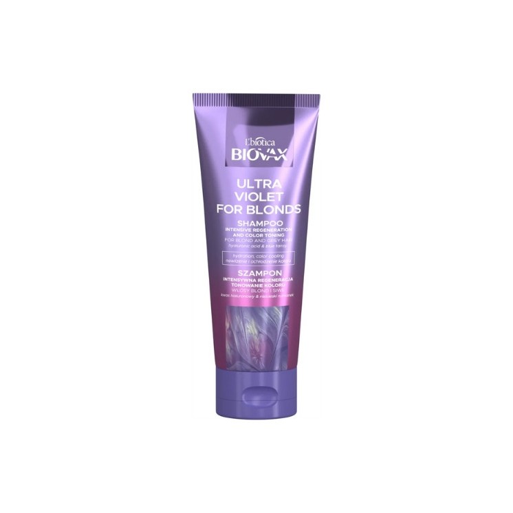 Biovax Ultra Violet Intensively Regulating Shampoo for blond and gray hair 200 ml