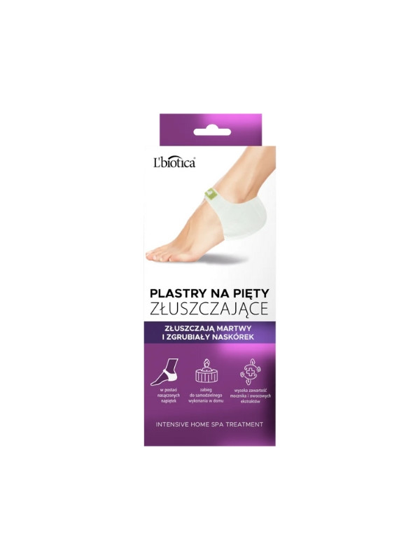 L'biotica exfoliating heel patches 1 pair