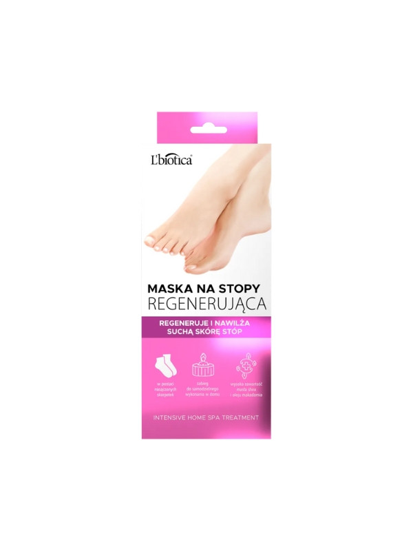 L'biotica regenerating foot mask 1 pair