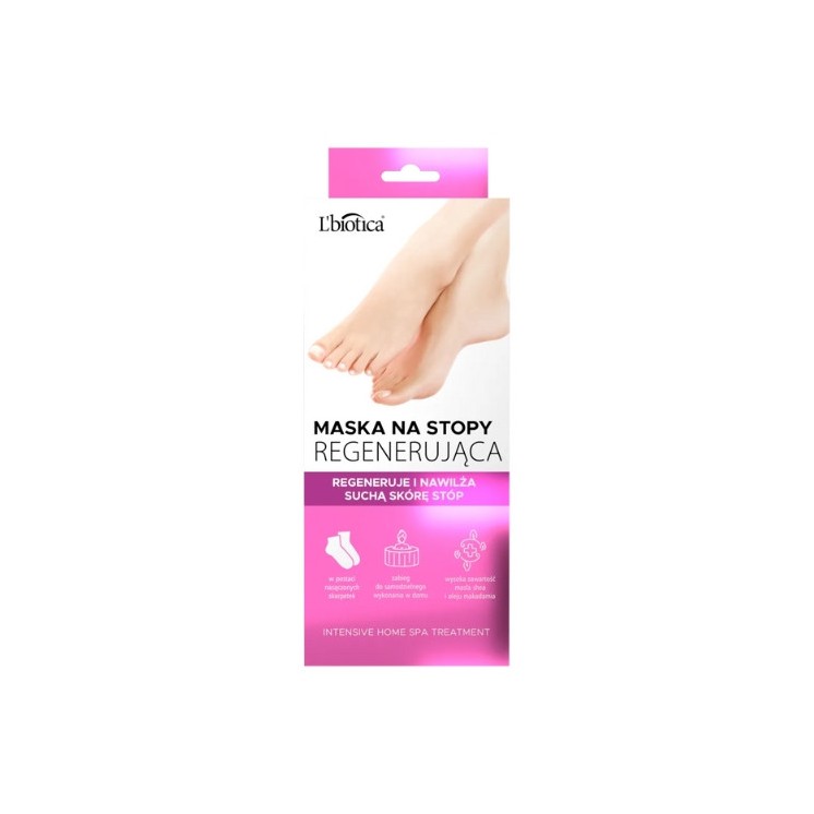 L'biotica regenerating foot mask 1 pair