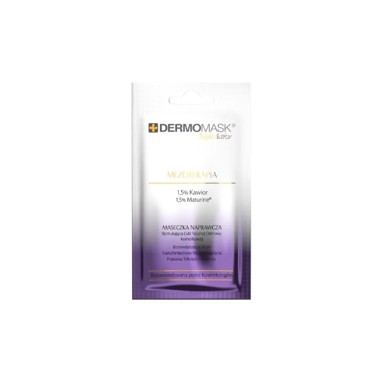 L'biotica Dermomask Night Acitve Maseczka do twarzy naprawcza Mezoterapia 12 ml