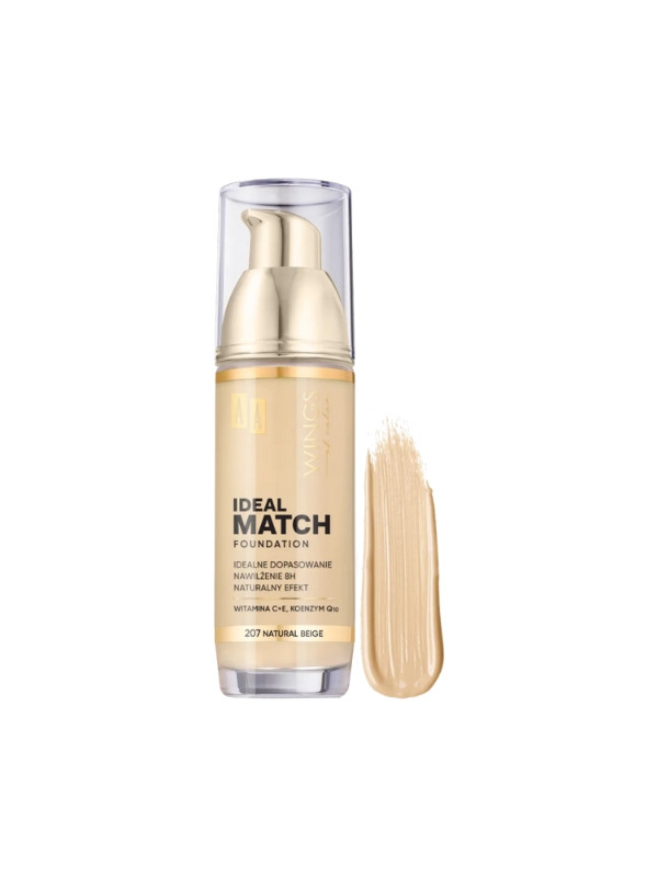 AA Wings of Color Ideal Match Podkład do twarzy dopasowujący się do cery /207/ Natural Beige 35 ml