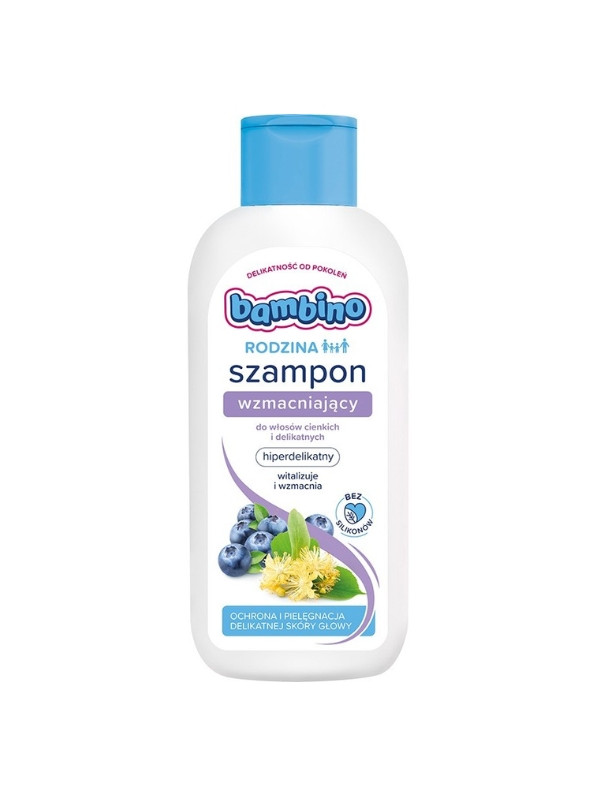 Bambino Rodzina wzmacniający Szampon do włosów cienkich i delikatnych 400 ml