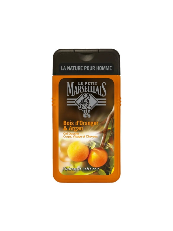 Le Petit Marseiliais Shower gel for men Argan and Orange 250 ml