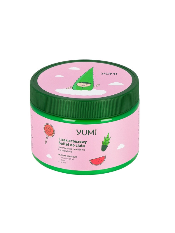 Yumi aloe body soufflé moisturizing and refreshing Watermelon Lollipop 300 ml