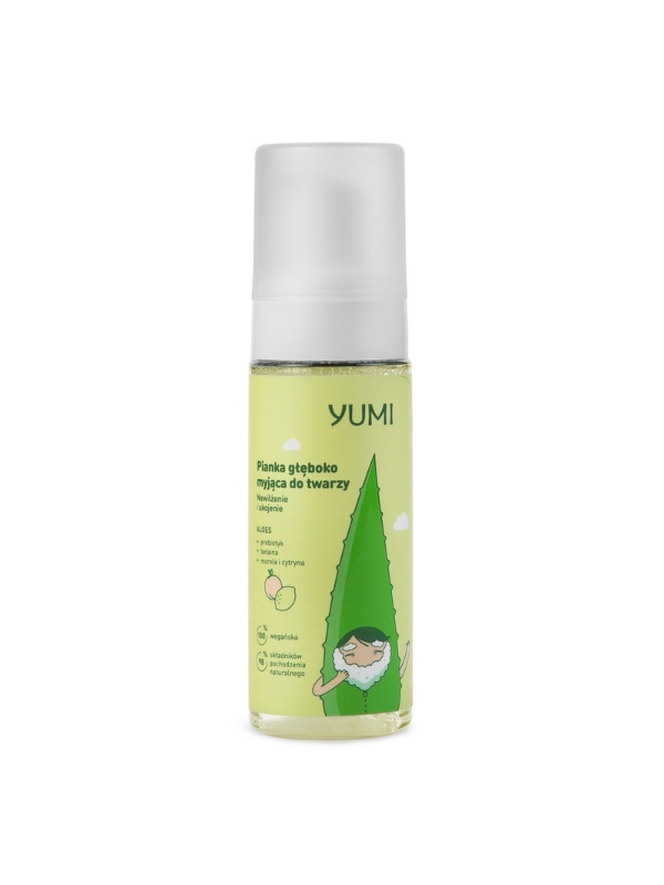 Yumi Foam deep cleansing face brightening and moisturizing Lemon and Apricot 180 ml