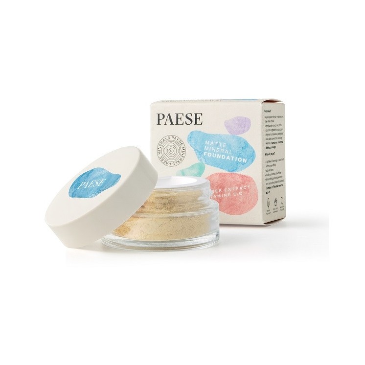 Paese Minerals matujący Podkład kryjący /102W/ Natural 7 g