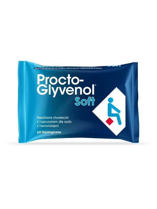 Procto-Glyvenol Chusteczki nawilżające Soft 30 sztuk