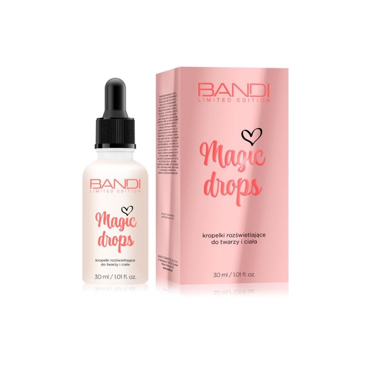 Bandi Magic Drops Kropelki rozświetlająco do twarzy i ciała 30 ml