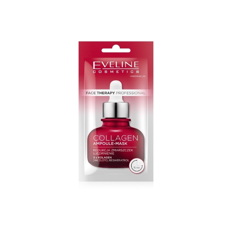 Eveline Face Therapy Professional Maska-ampułka do twarzy z Kolagenem 8 ml