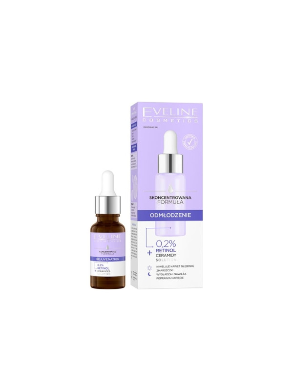 Eveline Skoncentrowana Formuła Serum do twarzy na dzień i noc Odmłodzenie 18 ml