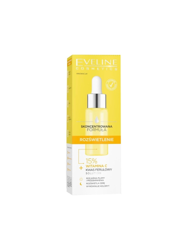 Eveline Concentrated Formula Face Serum for Day and Night Brightening 18 ml