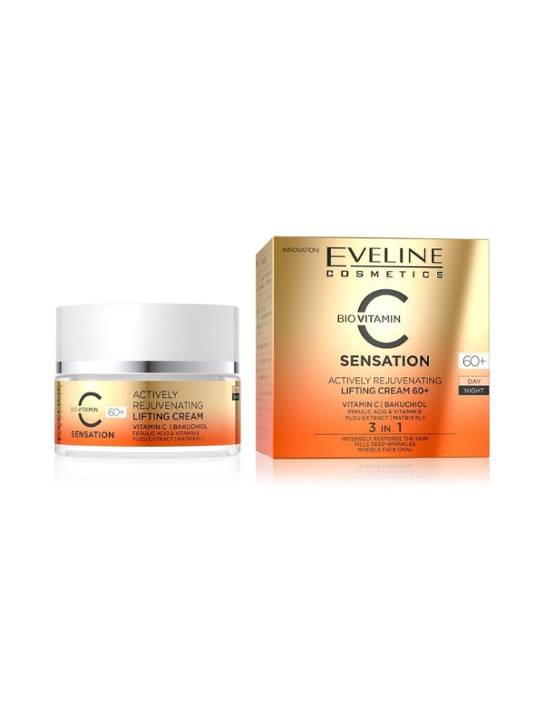 Eveline C Sensation actively rejuvenating Day and night lifting face cream 50 ml