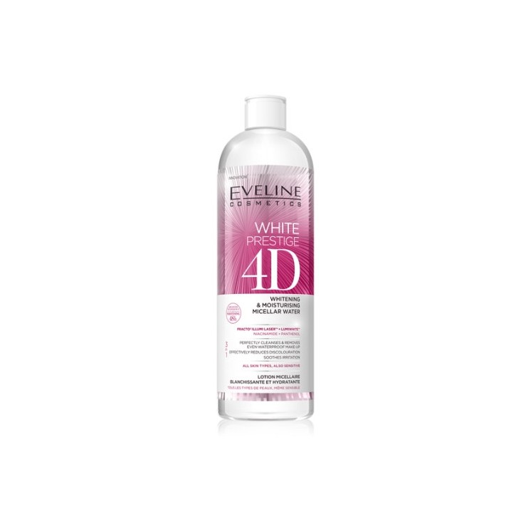 Eveline White Prestige 4D moisturizing Whitening micellar water 500 ml(31-05-2025)