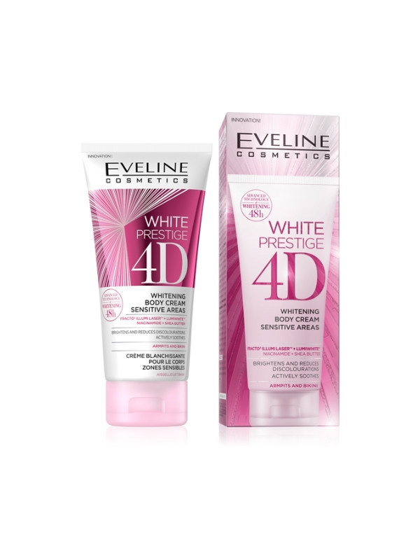 Eveline White Prestige 4D wybielający Krem do ciała do miejsc wrażliwych 100 ml