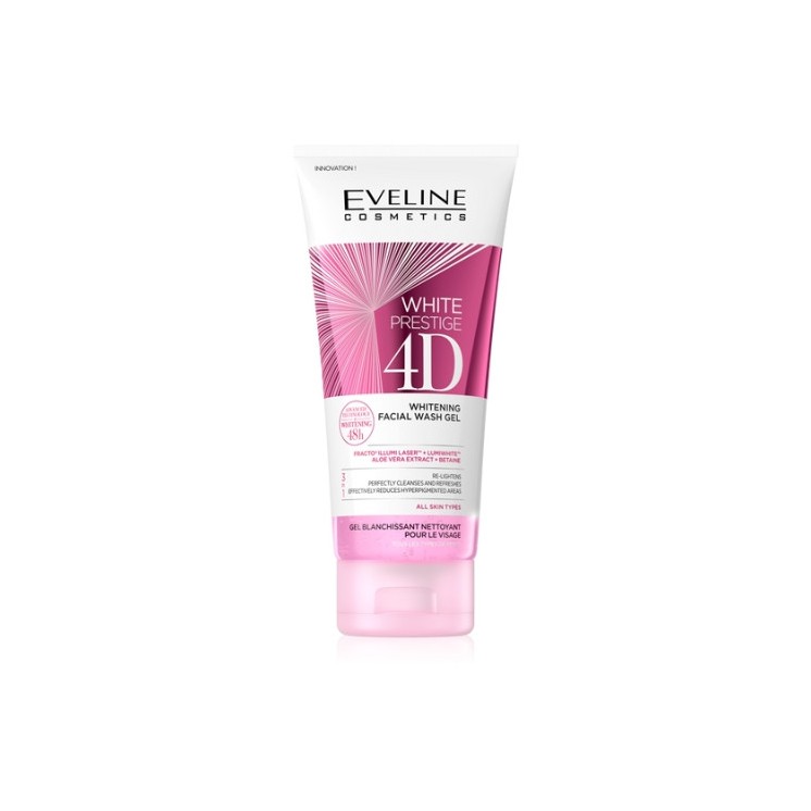 Eveline White Prestige 4D wybielający Żel do mycia twarzy 200 ml