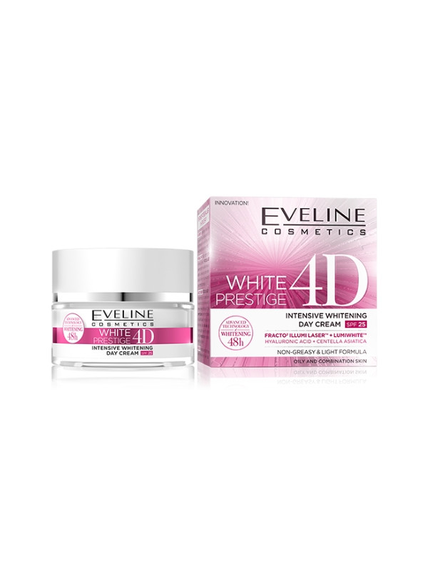 Eveline White Prestige 4D intensively whitening face cream for the day 50 ml