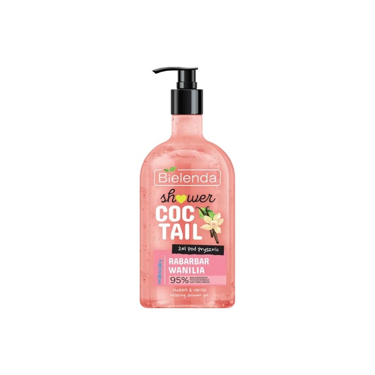 Bielenda Body Coctail Żel pod prysznic Rabarbat + Wanilia 400 ml