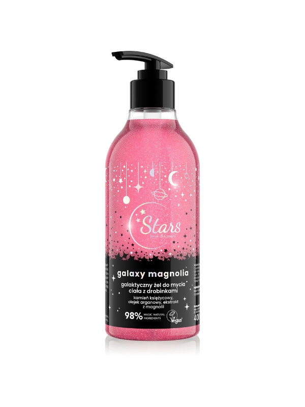 Stars from The Stars Galaxy Magnolia galactic body wash gel with particles 400 ml