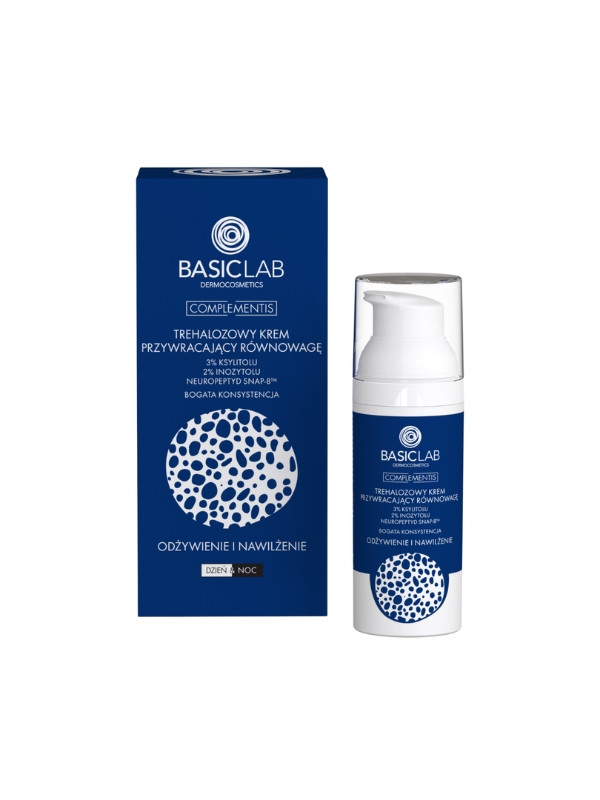 BasicLab Complementis Trehalose Face Cream Rebalancing 3% Xylitol with a Rich Consistency 50 ml