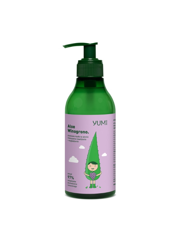 Yumi aloe Liquid hand soap intensively moisturizing Grape 300 ml