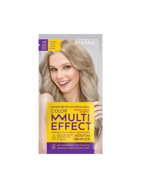 Joanna Multi Effect Color Szamponetka do włosów koloryzująca /03,5/ Srebrny Blond