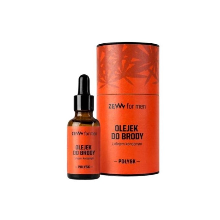 Zew For Men Beard oil with hemp oil Shine 30 ml