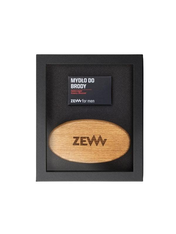 Zew for Men Pakiet Brodacza for Men: Beard soap 85 ml + Beard brush 1 piece