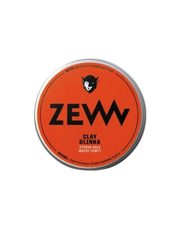 Zew for Men Clay for men's hair with Hemp Oil Strong Hold 100 ml