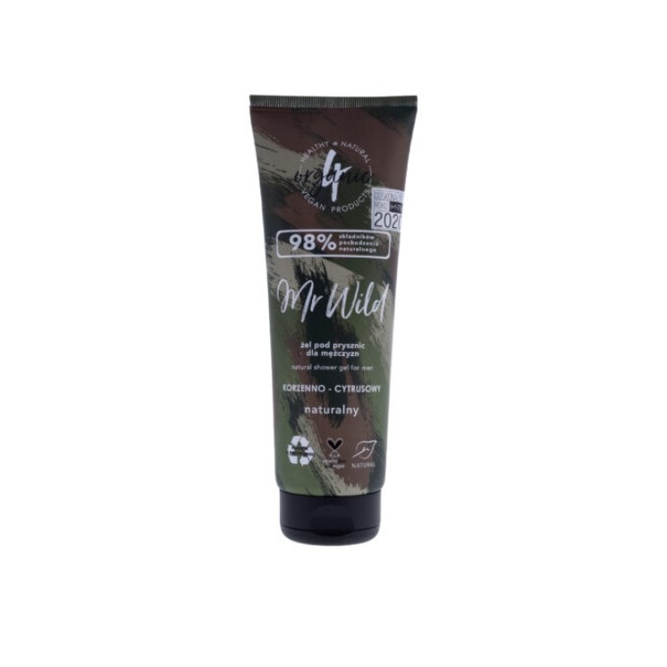 4Organic Mr Wild natural Shower gel for men spicy-citrus 250 ml