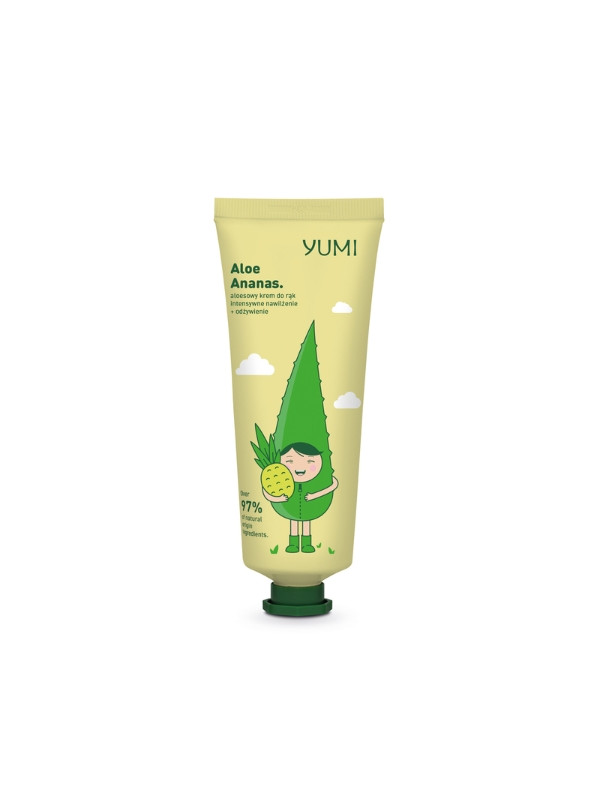 Yumi aloesowy Krem do rak intensywnie nawilżajacy Aloe Ananas 75 ml