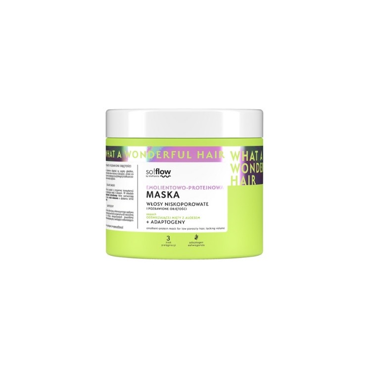 Vis Plantis so!flow Emollient-Protein Mask for low porosity and volume-free hair 400 ml