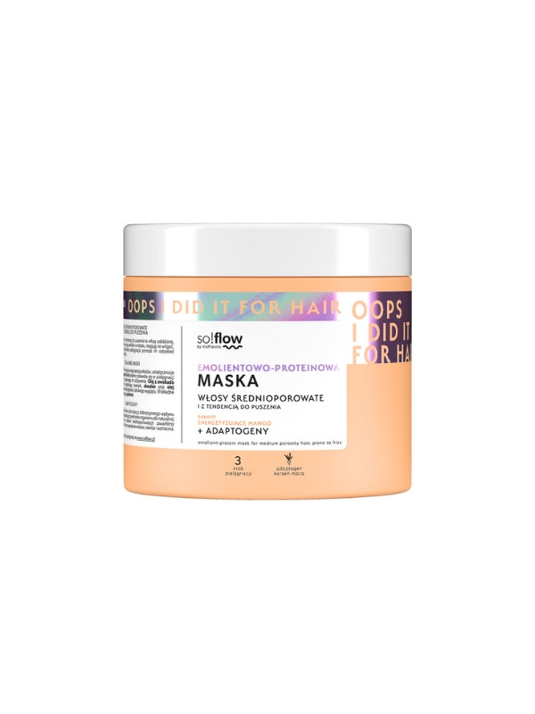 Vis Plantis so!flow Emollient-protein mask for medium porosity hair with a tendency to frizz 400 ml