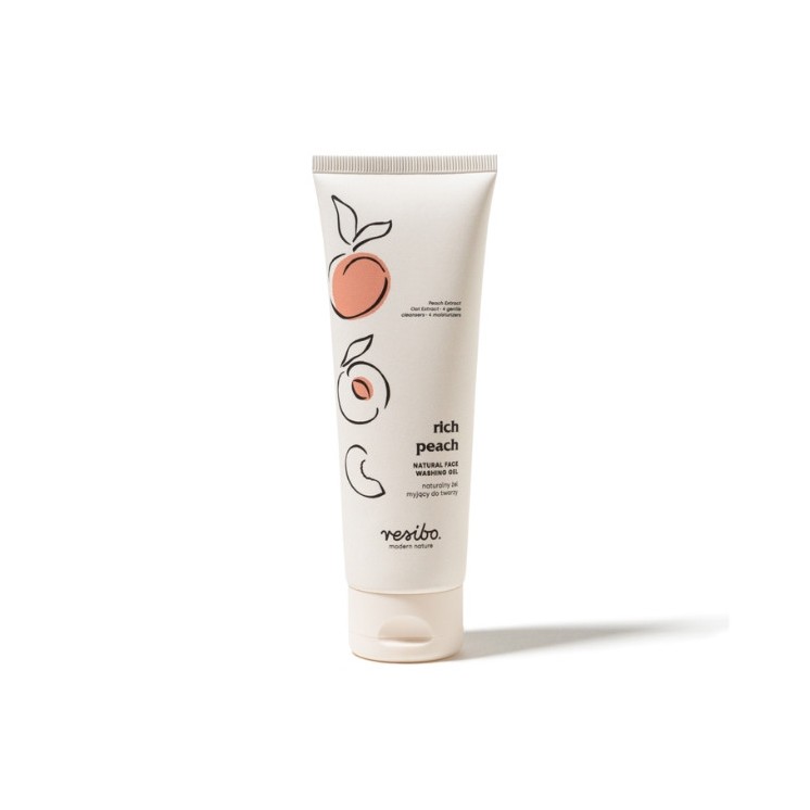 Resibo Rich Peach naturalny Żel myjący do twarzy 125 ml