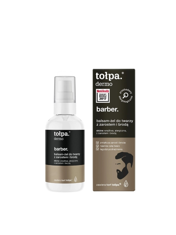 Tołpa Dermo Barber. Balsam-żel do twarzy z zarostem i brodą dla mężczyzn 75 ml