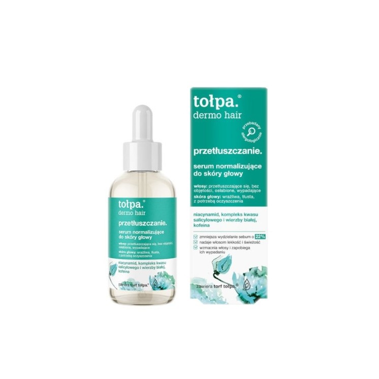 Tołpa Dermo Hair Przetłuszczanie. Serum normalizujące do skóry głowy 75 ml