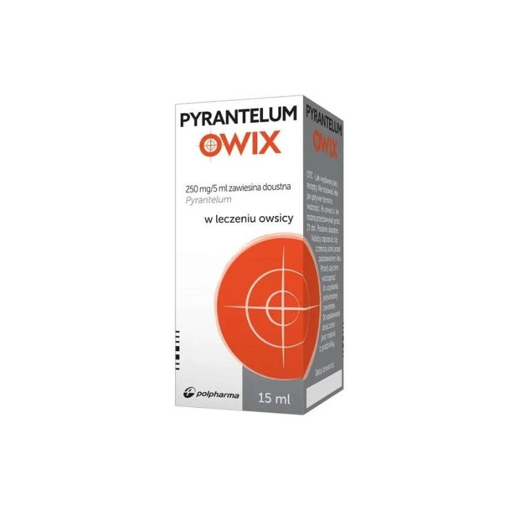 Pyrantelum Owix zawiesina doustna w leczeniu owsicy 15 ml