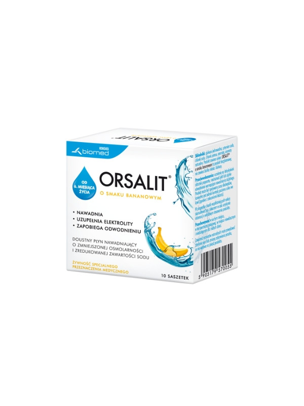 Orsalit Electrolytes banana flavor 10 sachets