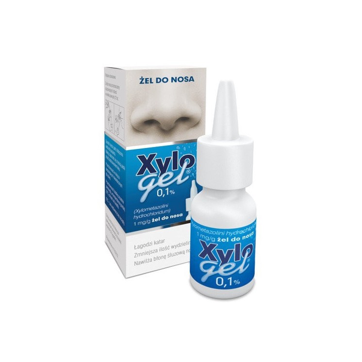 Xylogel 0,1% żel do nosa w butelce z dozownikiem 10 ml