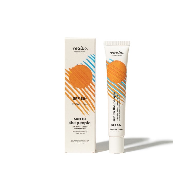 Resibo Sun to the People lekki Krem do twarzy i ciała SPF50+ 50 ml