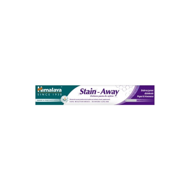 Himalaya ziołowa Pasta do zębów na przebarwienia Stain-Away 75 ml